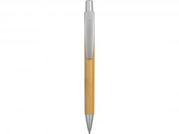 Ручка шариковая Arasiyama из бамбука, серебряный, синие чернила