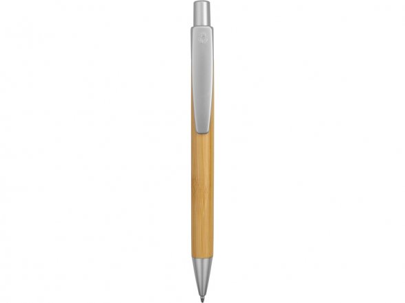 Ручка шариковая Arasiyama из бамбука, серебряный, синие чернила 