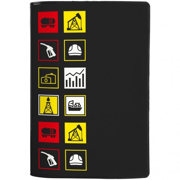 Обложка для паспорта Industry, ver.2, нефть и газ 