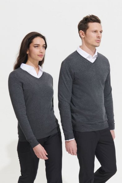 Пуловер мужской Glory Men, серый меланж 