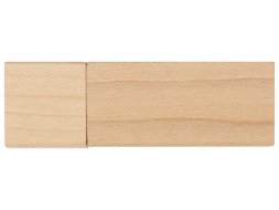 Флеш-карта USB 2.0 16 Gb Woody с магнитным колпачком, натуральный