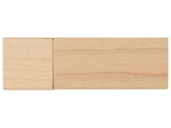 Флеш-карта USB 2.0 16 Gb Woody с магнитным колпачком, натуральный 