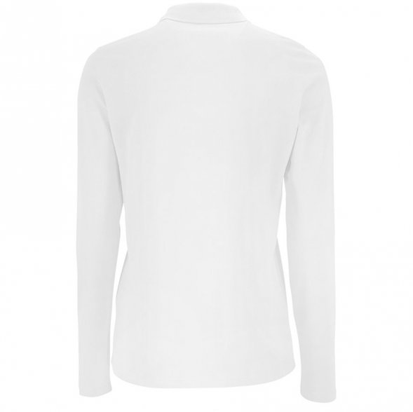 Рубашка поло женская с длинным рукавом Perfect LSL Women, белая 