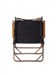 Стул MW02 складной, черный, темное дерево