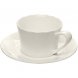 Чайная пара Diamante Bianco, белая 