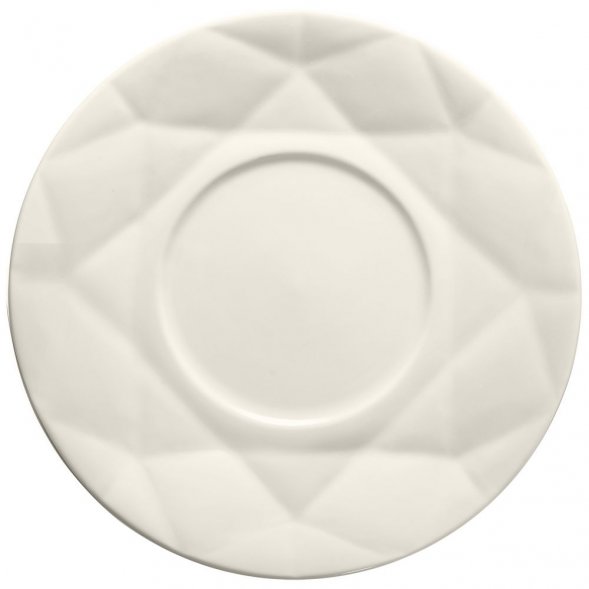 Чайная пара Diamante Bianco, белая 