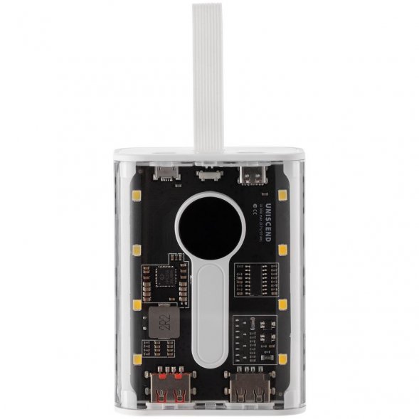 Аккумулятор c быстрой зарядкой Trellis Quick 10000 мАч, белый 