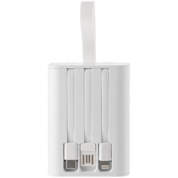 Аккумулятор c быстрой зарядкой Trellis Quick 10000 мАч, белый 