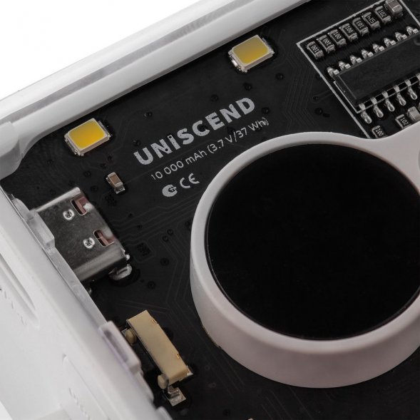 Аккумулятор c быстрой зарядкой Trellis Quick 10000 мАч, белый 