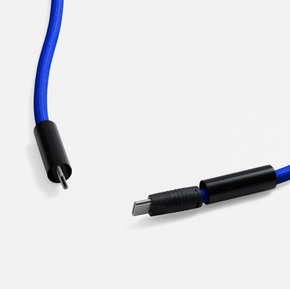 Кабель-ланьярд energyFlex Power Delivery 60 Вт, темно-синий 