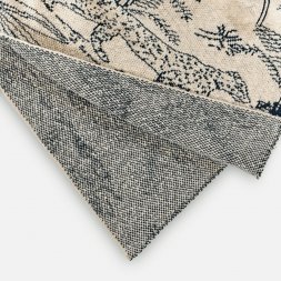 Плед Savanna, белый с синим