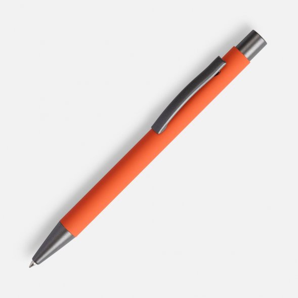 Ручка шариковая Atento Soft Touch, оранжевая 