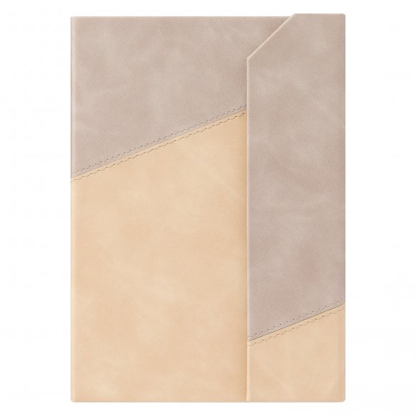 Ежедневник B2Book Magnetic Medio Diagonal 1/2, бежевый 