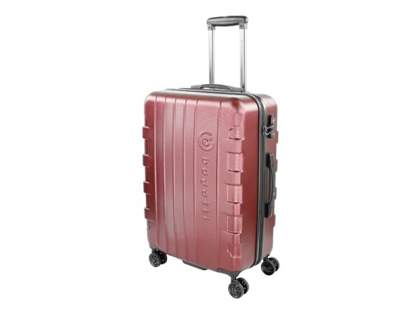 Чемодан BUGATTI Galatea, красный, поликарбонат / АБС-пластик, 46х27,5х67 см, 65 л 