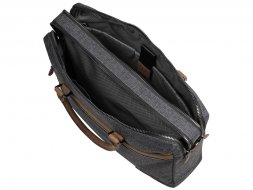 Портфель мужской BUGATTI Luce 15&amp;#039;&amp;#039;, серый, полиэстер, 40х10х31,5 см