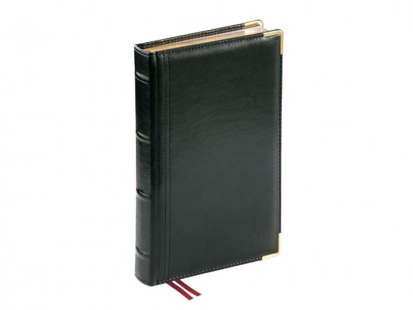 Ежедневник А5 полудатированный Boss, черный 