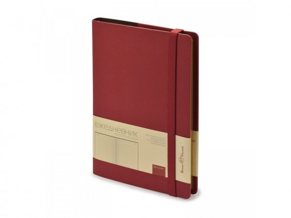 Ежедневник недатированный А5  Oxford, бордовый 