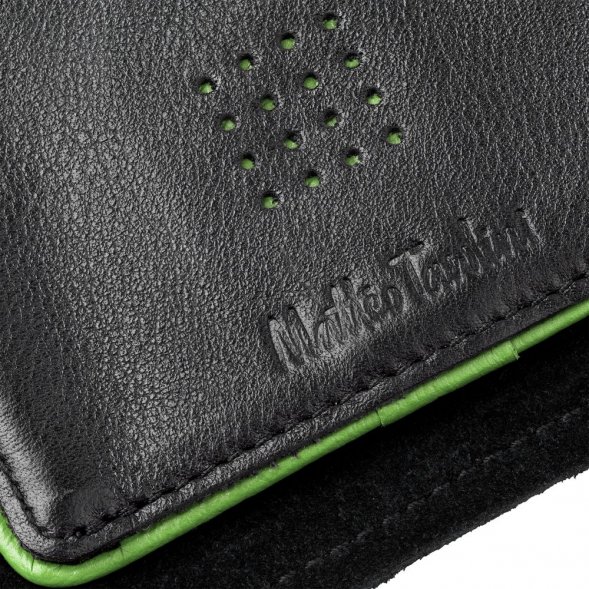 Кошелек Partinico, черный с зеленым 