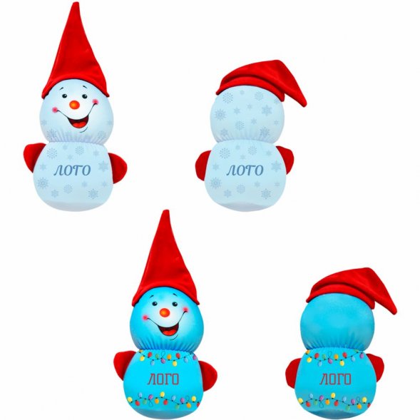 Подушка декоративная FrostyLove на заказ, снеговик 