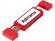 Mulan Двойной USB 2.0-хаб, красный 
