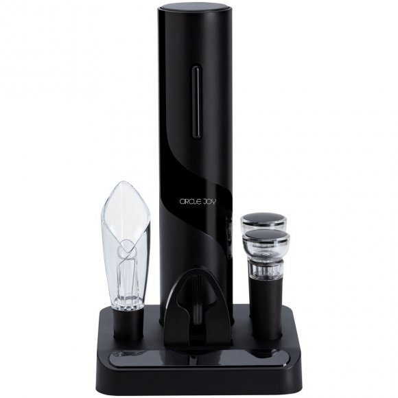 Винный набор Circle Joy Electric Wine Bottle Opener, черный 