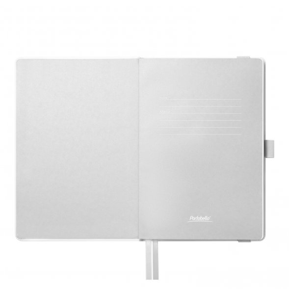 Ежедневник Galaxy недатированный, жесткая обложка, срез голограф. фольга, белый 