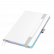 Ежедневник Galaxy недатированный, жесткая обложка, срез голограф. фольга, белый 