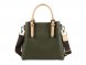 Сумка женская BUGATTI Ella, оливковая, полиуретан, 27х12х23,5 см 