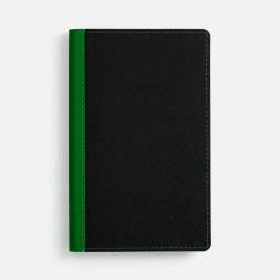 Ежедневник Nice Twice, недатированный, черный с ярко-зеленым