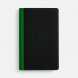 Ежедневник Nice Twice, недатированный, черный с ярко-зеленым 