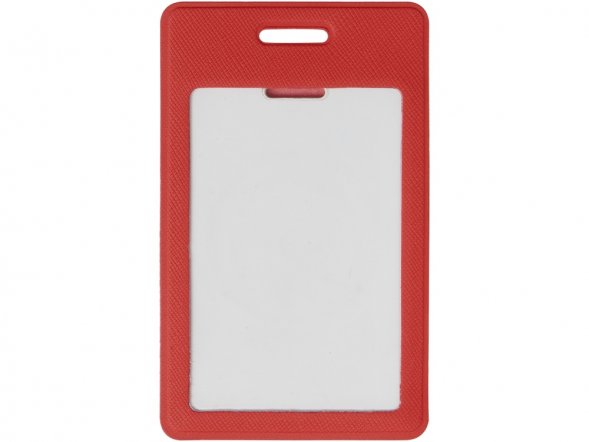 Вертикальный карман из экокожи для карты Favor, красный 