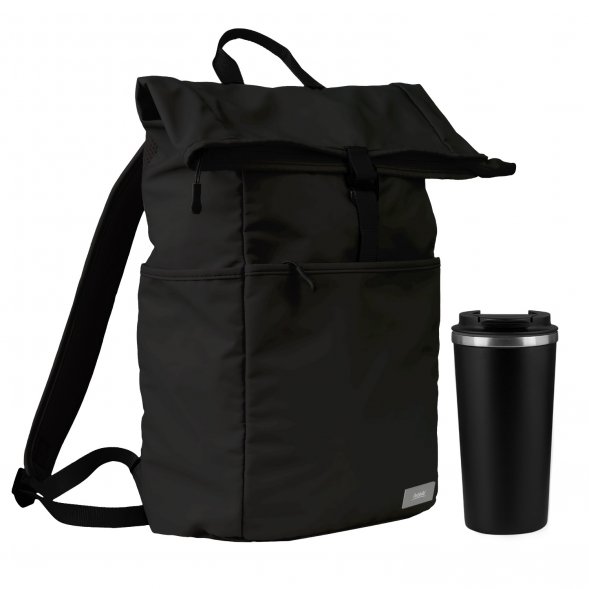 Подарочный набор Palermo, Boston, черный (рюкзак, термокружка) 