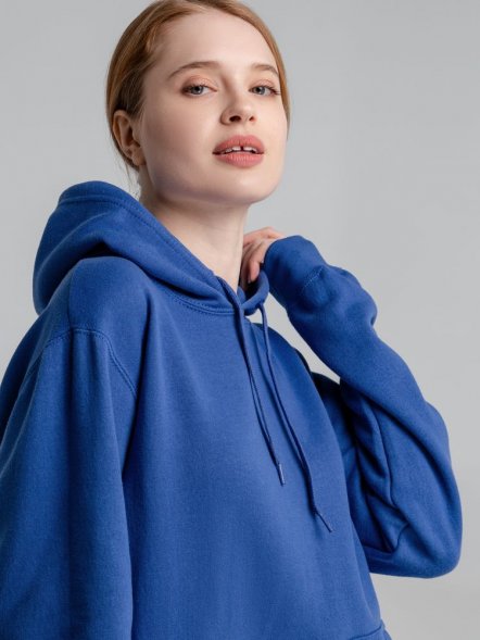 Толстовка с капюшоном Slam 320, ярко-синяя 