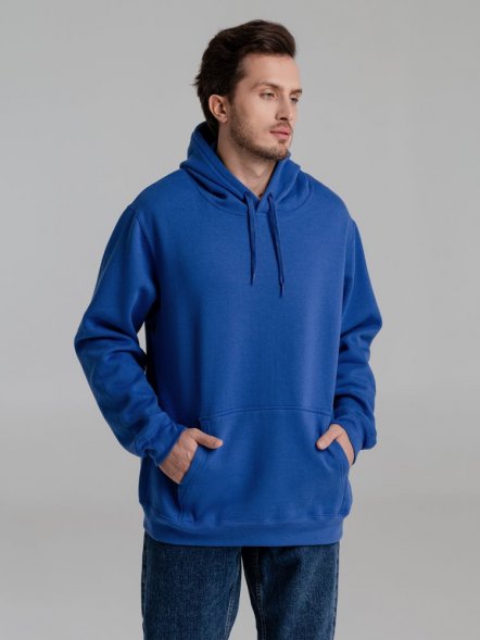 Толстовка с капюшоном Slam 320, ярко-синяя 