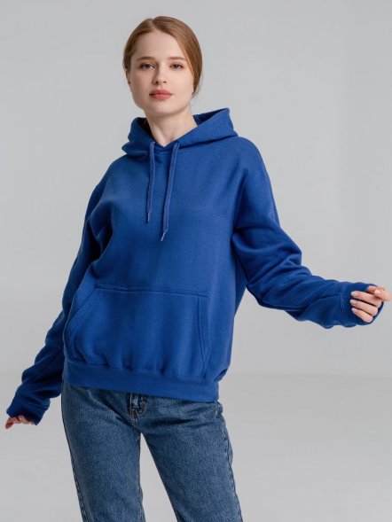 Толстовка с капюшоном Slam 320, ярко-синяя 