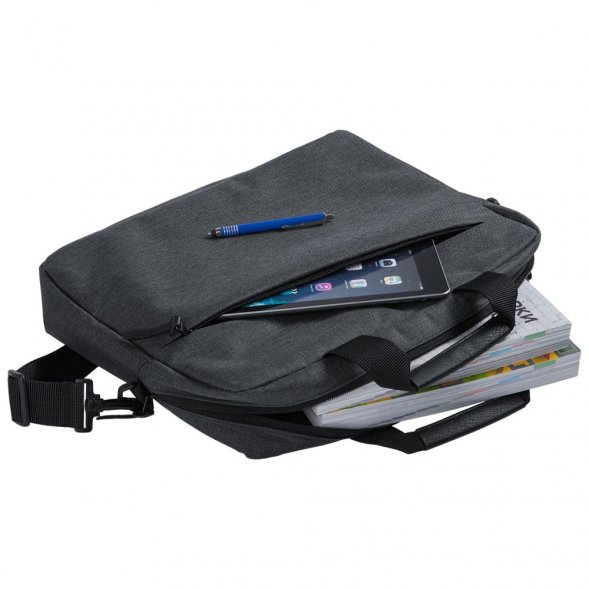 Конференц-сумка The First, темно-серая 