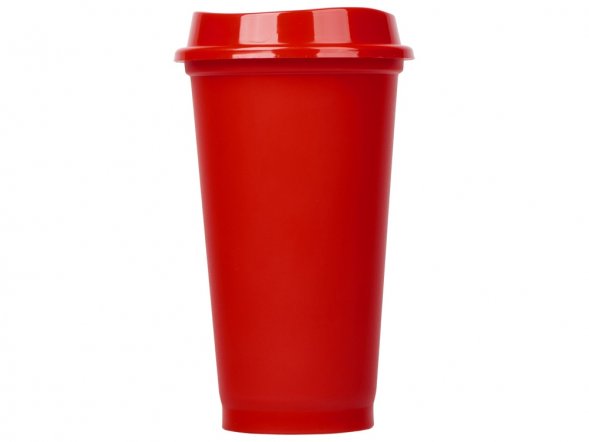Стакан-тамблер SipGo, 400мл, красный 185С 