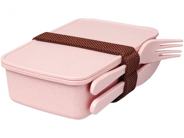 Ланч-бокс Bamberg из бамбукового волокна, розовый 