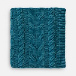 Плед Hygge, темно-зеленый