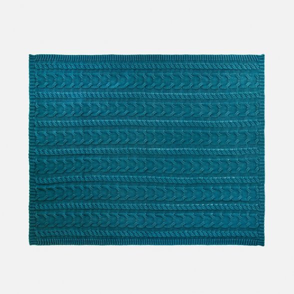 Плед Hygge, темно-зеленый 