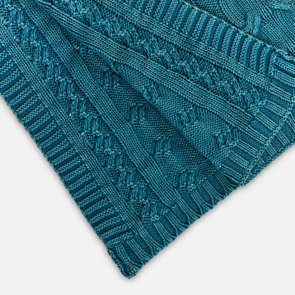 Плед Hygge, темно-зеленый 