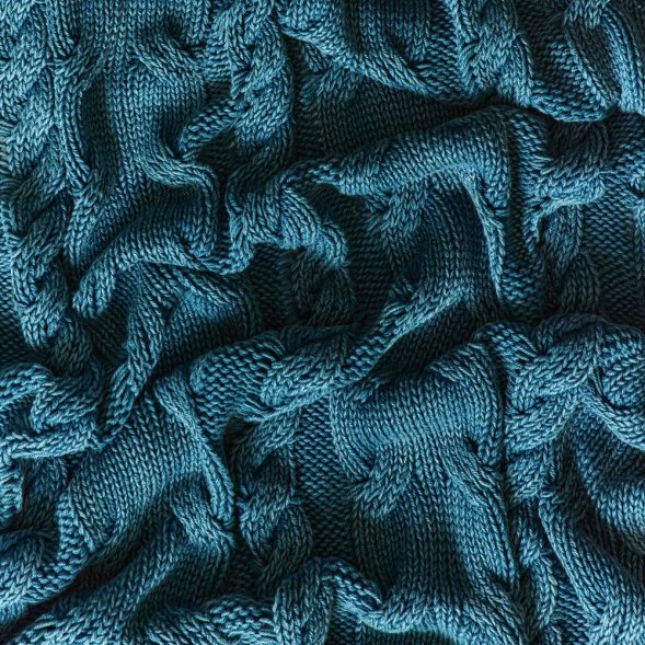 Плед Hygge, темно-зеленый 