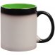 Кружка-хамелеон On Display, матовая, черная с зеленым 