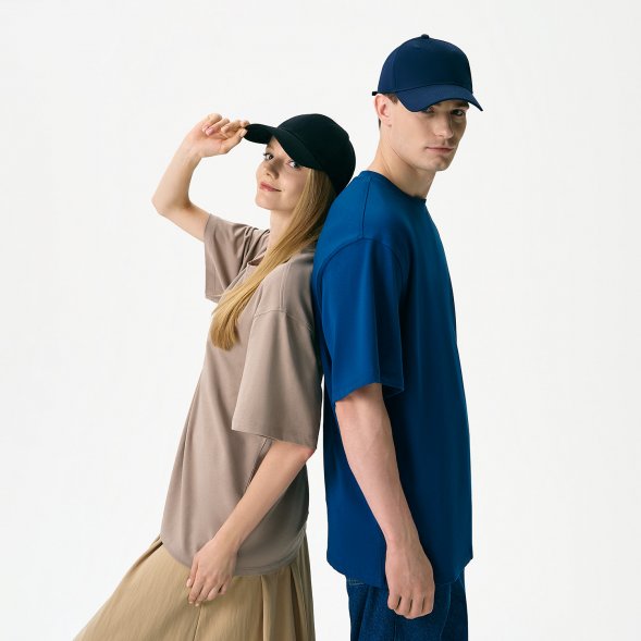 Футболка унисекс RUST NEO, 100% хлопок, 240 гр., синий, размер M/L 