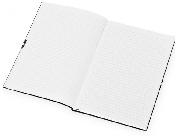 Блокнот Horizon с горизонтальной резинкой, гибкая обложка, 80 листов, серый 