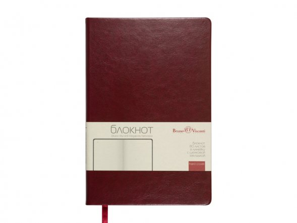 Блокнот А5 Megapolis Nebraska, бордовый 