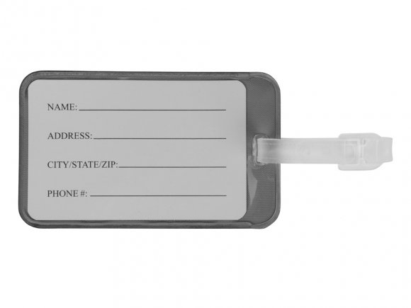 Бирка для багажа Voyage 2.0, серебристый 