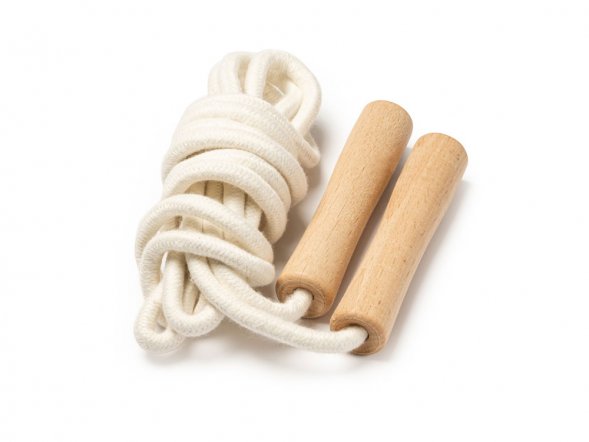 Скакалка REGINA из хлопка, бежевый 