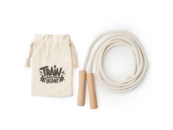 Скакалка REGINA из хлопка, бежевый 