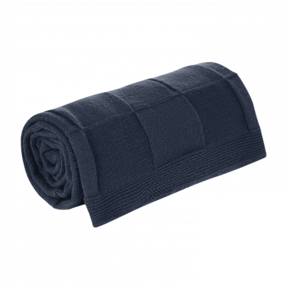 Плед Cella Soft вязаный, 160*90 см, синий 